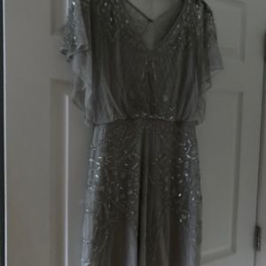 Beautiful light gray cocktail dress
